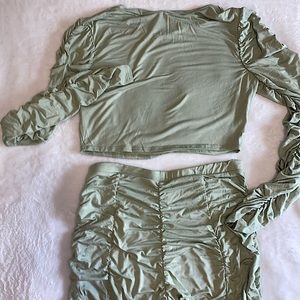 Ruched leggings Set 🤍